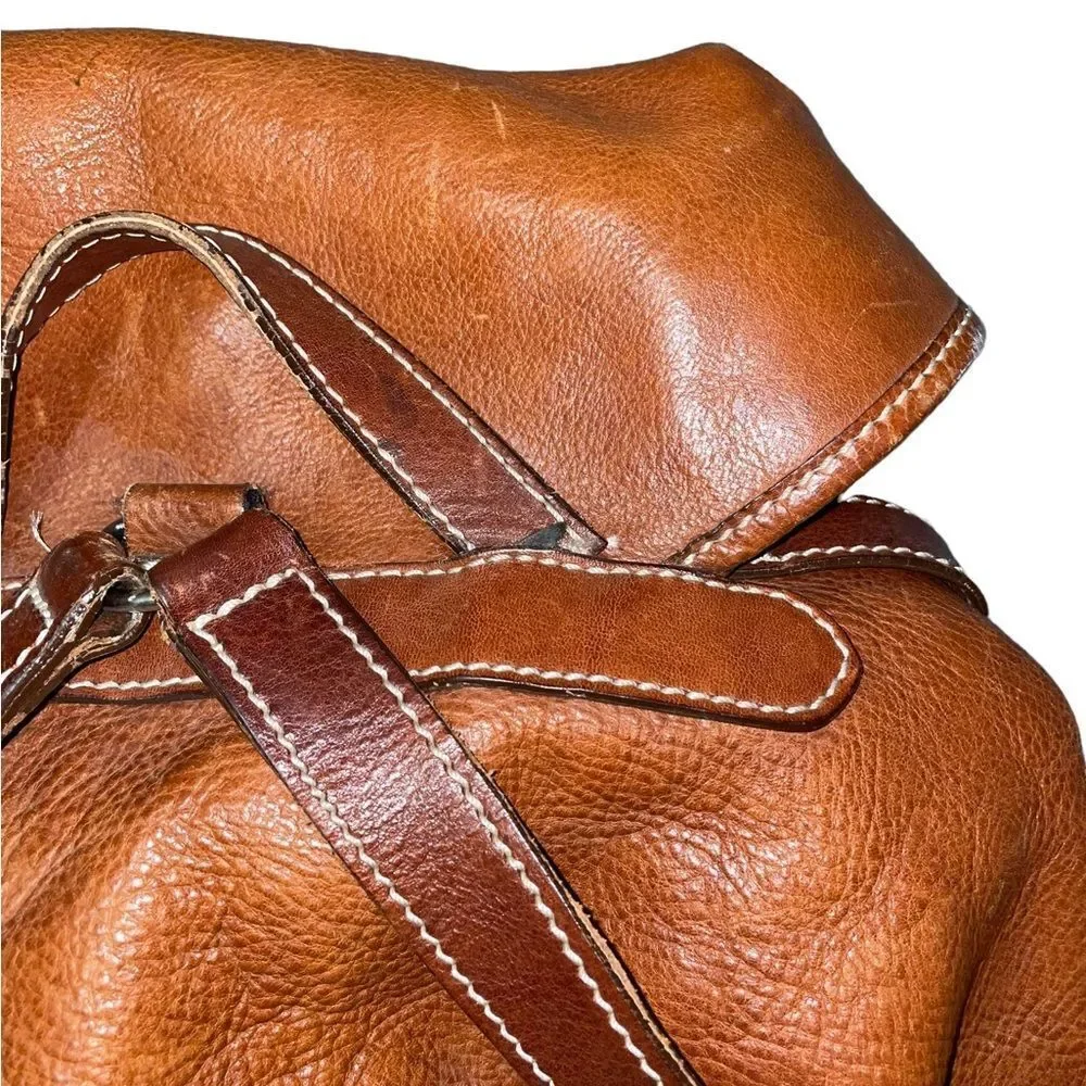 Cole Haan Tan Leather Backpack